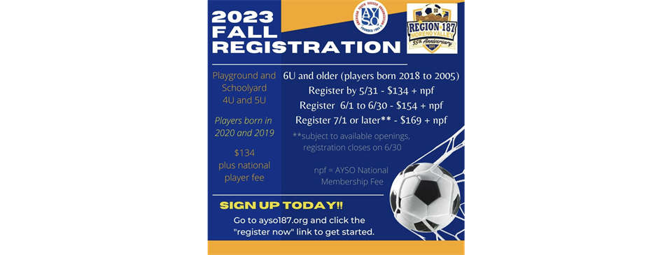 Fall Registration